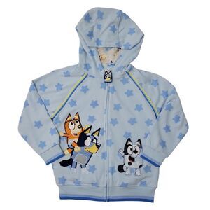 Bluey - Character Boys Soft Fleece Full Zip Side Pockets Embroidered Details Hoo